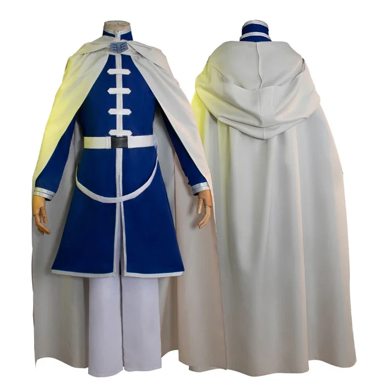 ROLECOS Anime Sousou no Frieren Himmel Cosplay Costume Men Combat Uniform Halloween Carnival Suit Full Set with Cloak