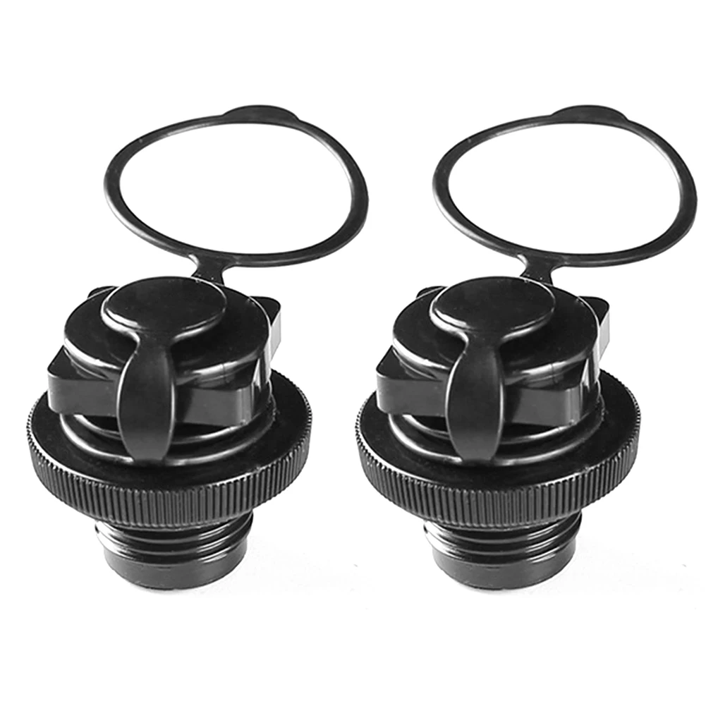 2 Pcs Air Valve Inflatable Boat Spiral Air Plugs Air Valve Nozzle Cap Kayak Raft Plug Replacement Air Mattress Plug Replacement