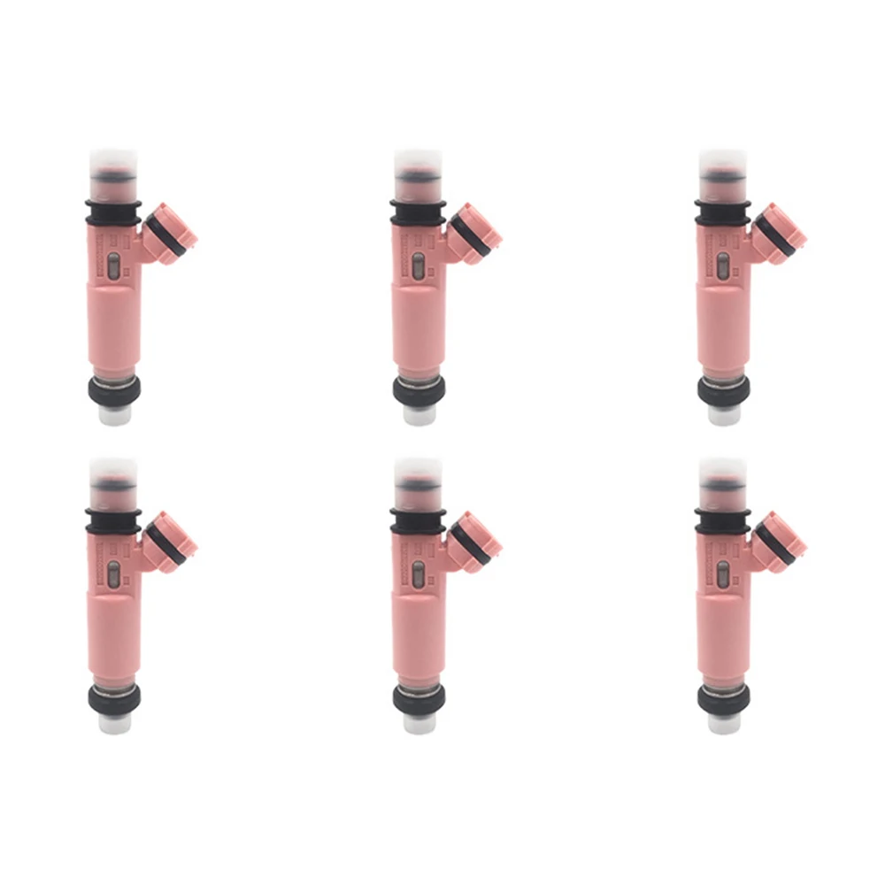 6 PCS Fuel Injector 195500-4140 1955004140 MR507376 For Mitsubishi Pajero Sport 6G72 3.0 V6 V73