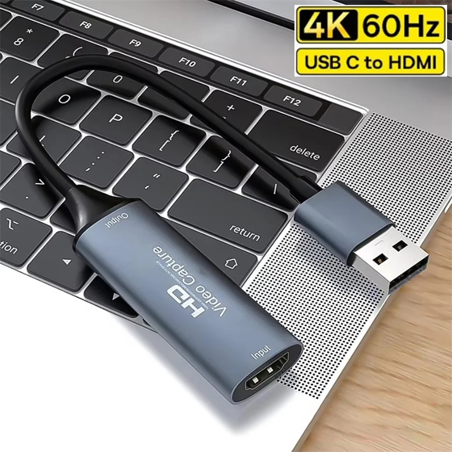 بطاقة التقاط الفيديو USB 3.0 HDMI-متوافقة مع USB/Type-c لعبة المنتزع سجل البث المباشر مسجل فيديو للتبديل Xbox PS4/5 #1