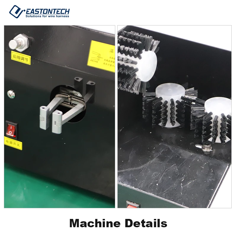 EW-1015-1 High Quality 0.1-10 mm Wire OD Cable Shield Braid Brushing and Twisting Machine Touch Screen view 4