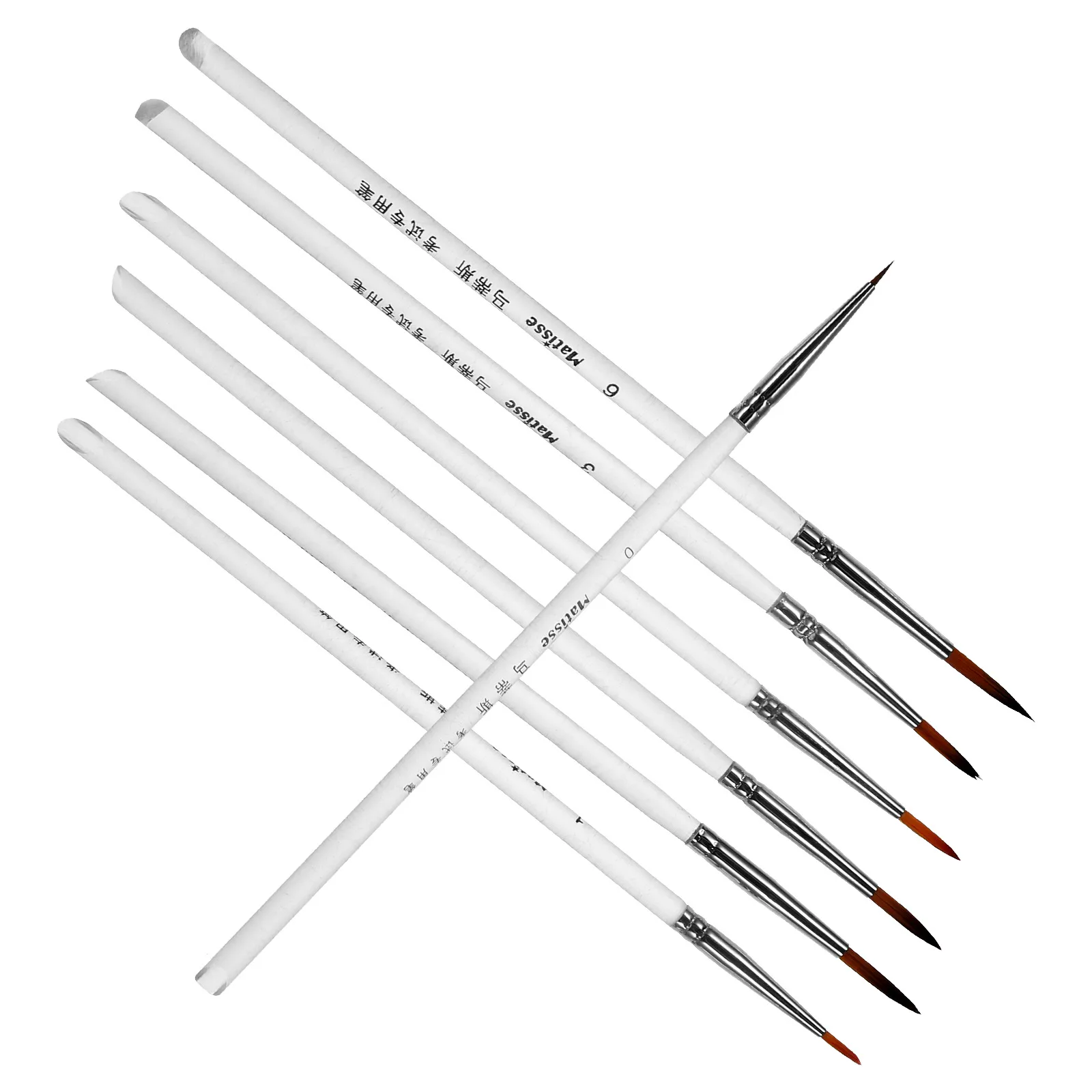 

11pcs Painting Brush Set Nylon Hair Watercolor Acrylic Oil Brushes 0-6 Size Portable Gifts For Painters Art Supplies
