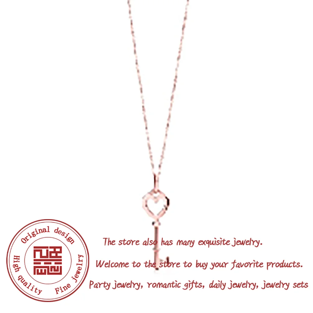 Rose Gold Heart Key…