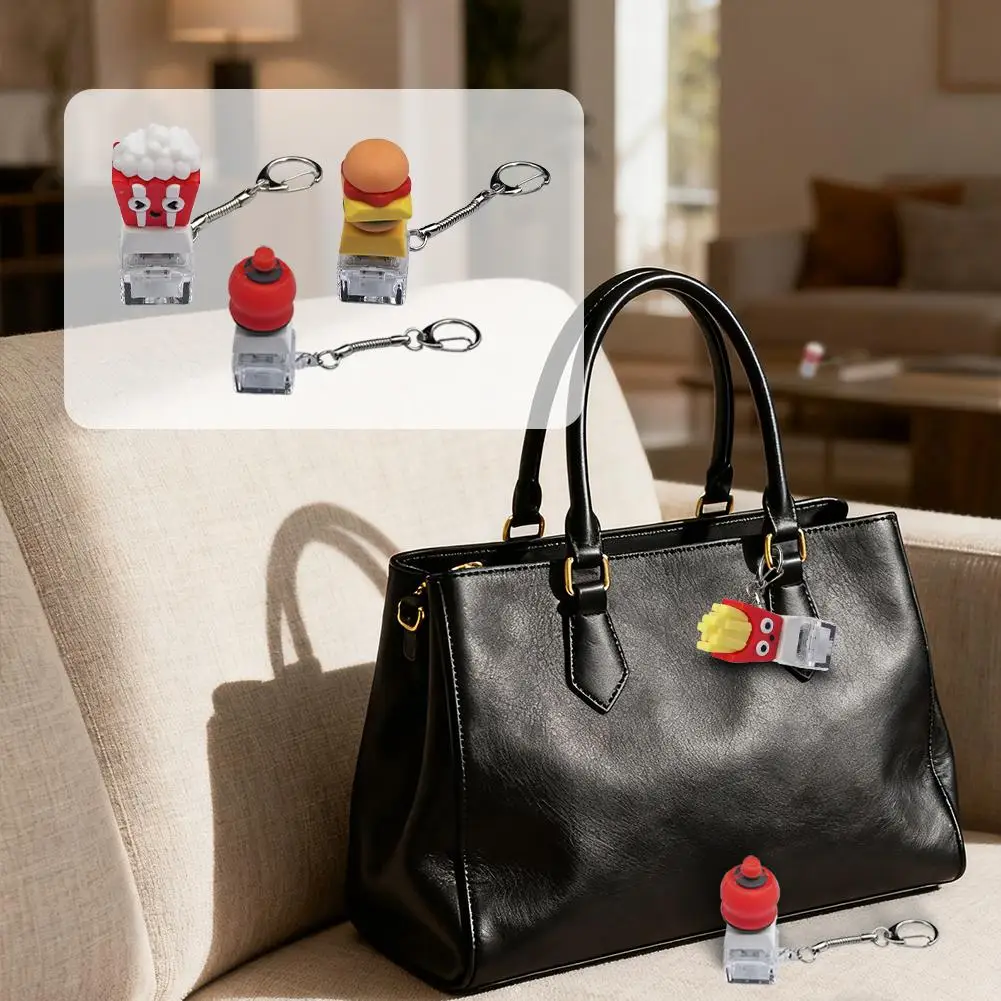 Pulsante creativo Musica Antistress Pulsante Giocattoli Portachiavi Giocattolo da dito fai da te Tappi per pulsanti Tastiera V7A8