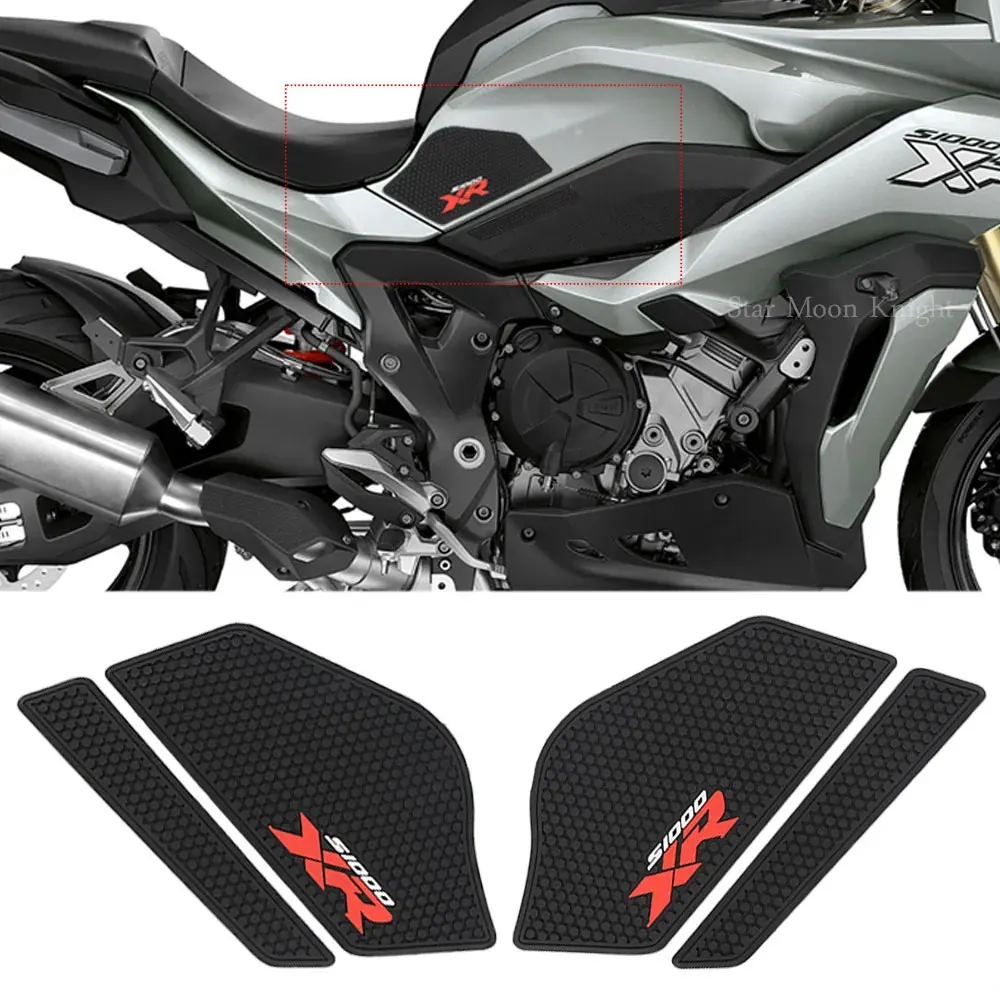 Motorcycle SIDES TANK PADS side traction pad side stick tank cushion protection pad anti-slip For BMW S1000XR S 1000 XR 2020-