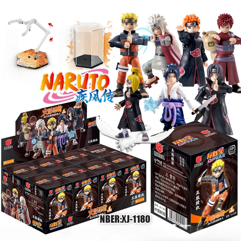 NARUTO Uzumaki Naruto Uzumaki Uchiha Itachi Dolor Gaara Sasuke Jiraiya ‌   Colección de ensamblaje de figuras de acción, modelo de Anime, juguetes, regalos