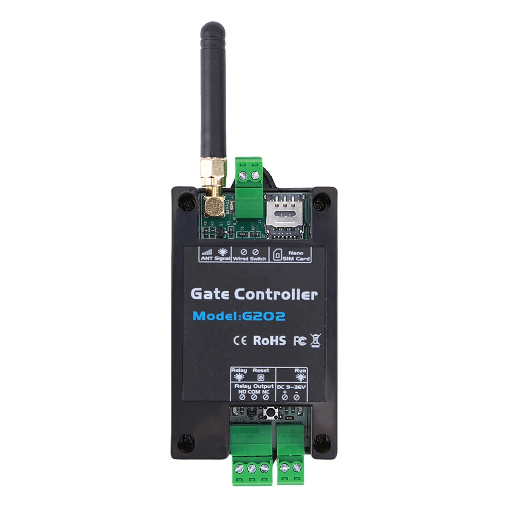 GSM 2G Remote Controller G202 Single Relay Switchs Free Call Remote Control Remote On Off Relay for Sliding Swing Garage Gate