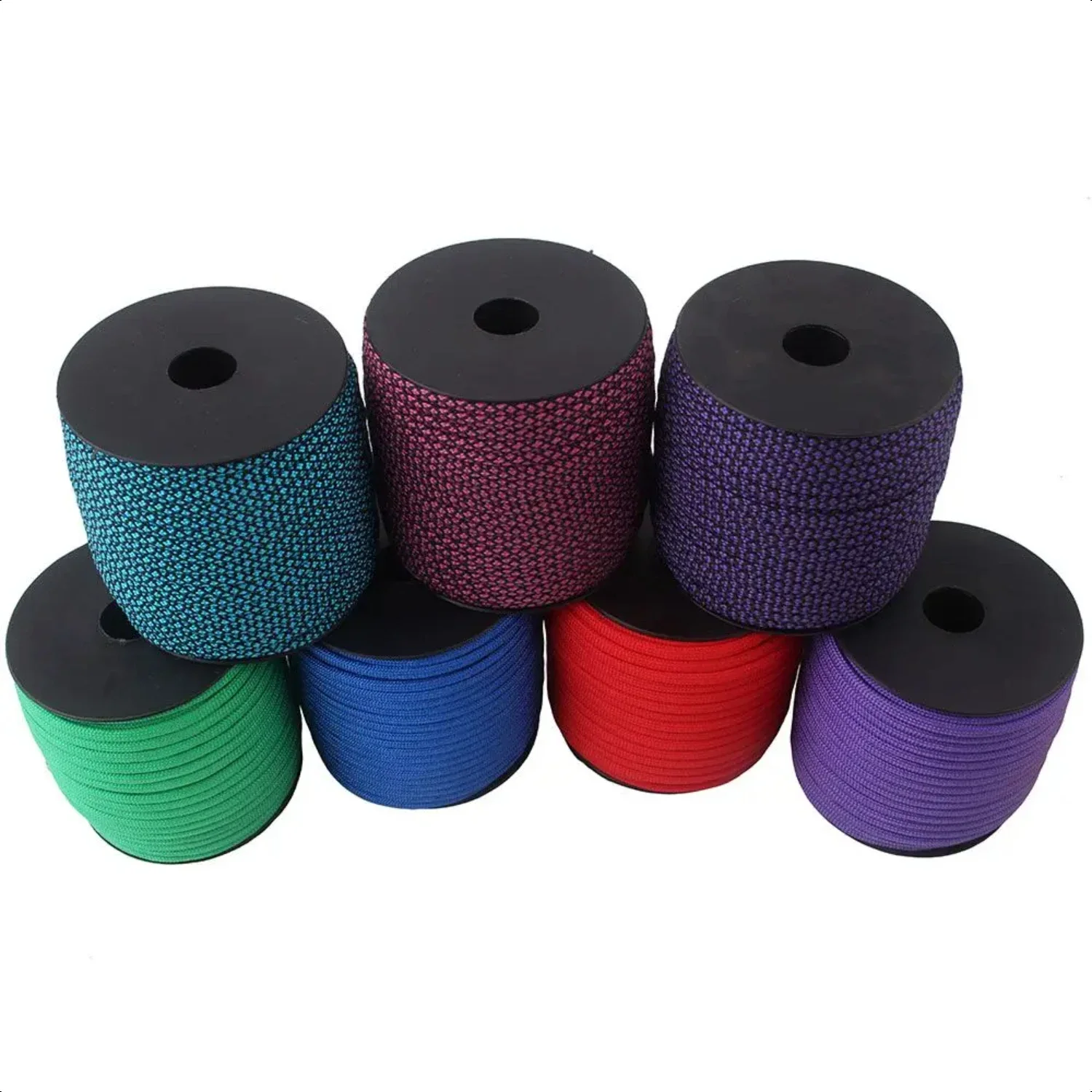 100FT/Spools Paracord 550 7 Stand Rope Outdoor Camping Survival 4mm Parachute Cord  Jewelry Making Wholesale