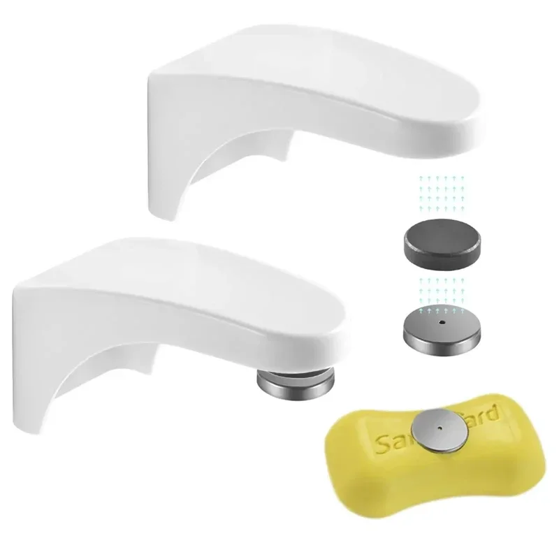 

Magnetic Soap Holder Soap Box Punch-free Soap Holder Drain Soap Holder Bathroom Toilet Soap Box