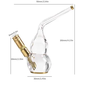 شيشة صغيرة وفلتر شيشة ، سيجارة مزدوجة ، غليون تبغ ، زجاجة ماء ، جديد أفضل 10 شيشة صغيرة محمولة مبيعا - رقم 10