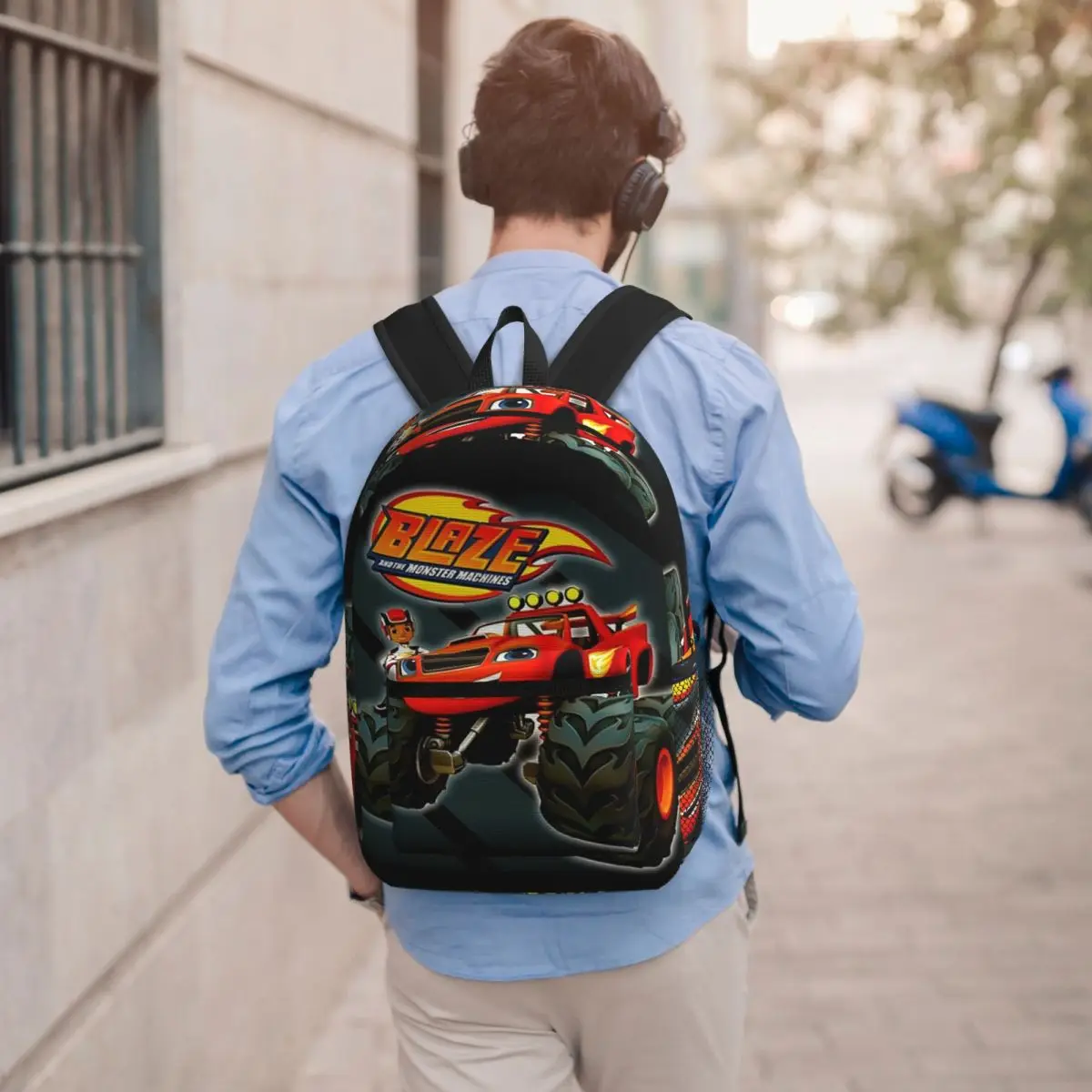 Blaze And The Monster Machines Backpack Boys Girls BookBag Kids School Bag Computer Shoulder Bags for Men Women