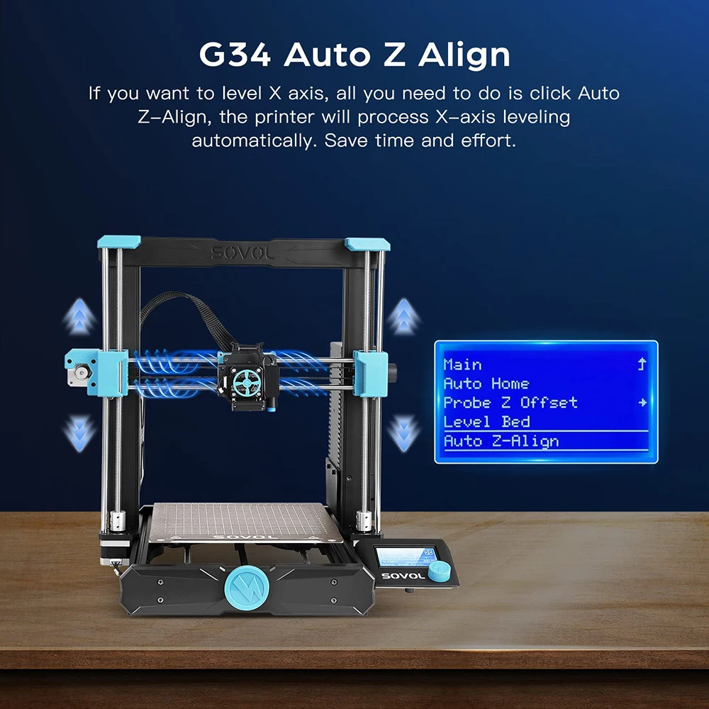 SOVOL SV06 3D Printer All Metal Hotend Planetary Dual Gear Direct Drive 25-Point Auto Leveling 32 Bit Silent Board impresora 3d