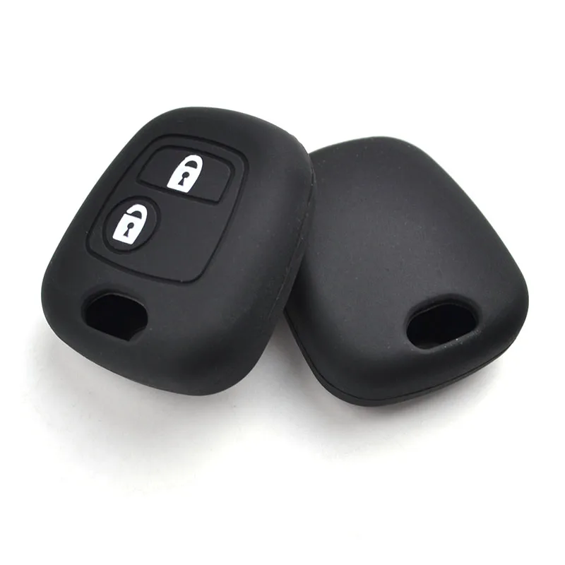 For For Citroen c1 c2 c3 Pluriel c4 Picasso c5 Xsara For Toyota Aygo Silicone Remote Key Case Fob Shell Cover Skin Holder