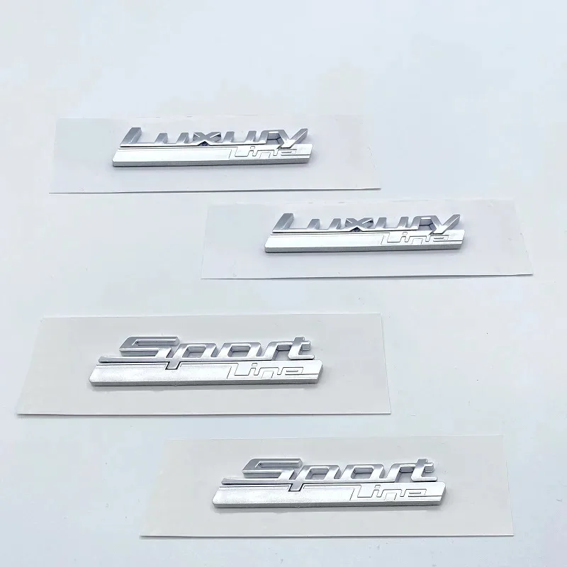 New Luxury Line Sport Line Fender Emblem for  730 740 750 750Li Side Logo Car Styling Refitting Upgrade Sticker Chrome& Matte