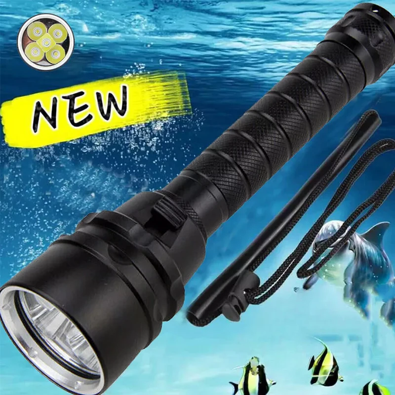 

High Lumen Dive Light Scuba Diving Flashlight Dive Torch Underwater Light Waterproof Flashlight Safety Dive Lights for Diving