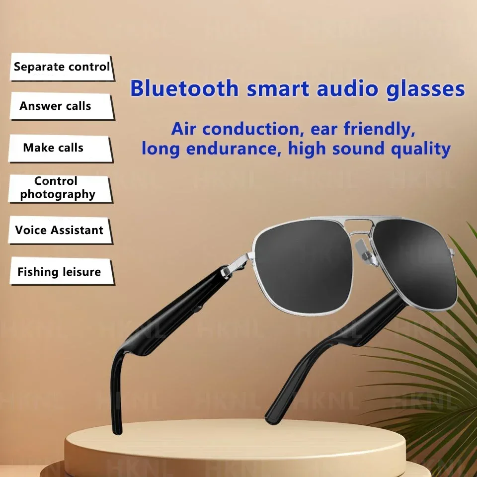 

Camera Control Audio Smart Glasses HD Bluetooth Call Voice Assistant Listen Music Glasses Smart Sports Polarized Sunglasses New