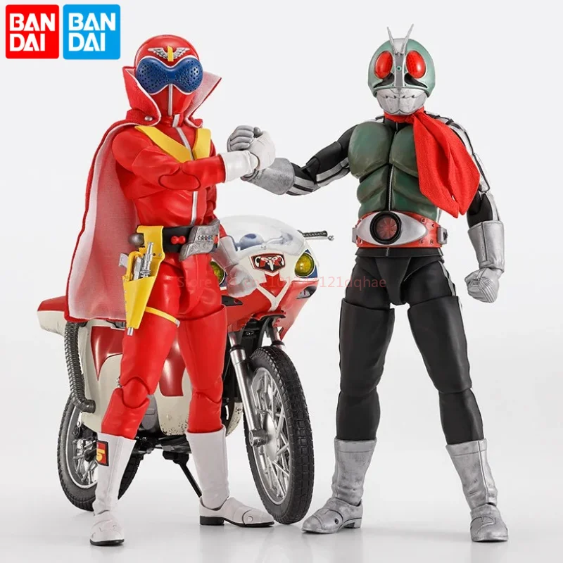 In Stock Bandai SHF Figuarts Red Ranger Secret Team 50th Anniversary Commemorative Masked Rider 1 Action Figure Collectible Toy