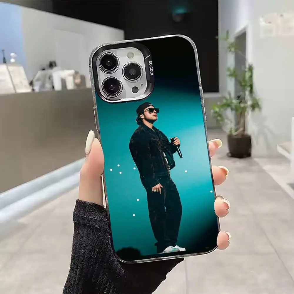 Rapper JOP F-Fuerza R-Regida Silver Gray Soft Protective Phone Case For iPhone 11,12,13,14,15,16,17 Pro Max Plus Air Mini