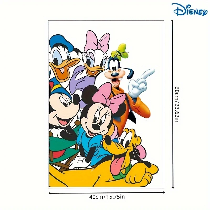 1 ملصق حائط لطيف ميكي وميني والأصدقاء من ديزني، مقاوم للماء وذاتي اللصق، مناسب للديكور الداخلي، اختيار هدية مثالي لأعياد الميلاد للأصدقاء والعائلة #3