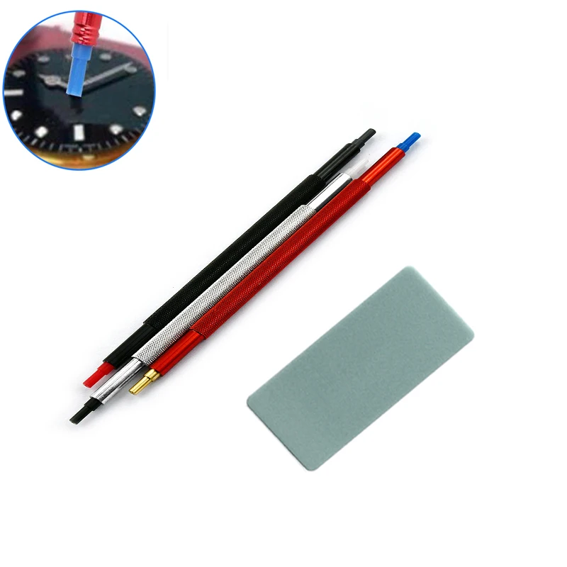 

4PCS/lot Watch Hand Pressers Pusher Fitting Set Kit Wtwatch Rubber Head for Watch Needle Tools for Watchmaker Repair Tool