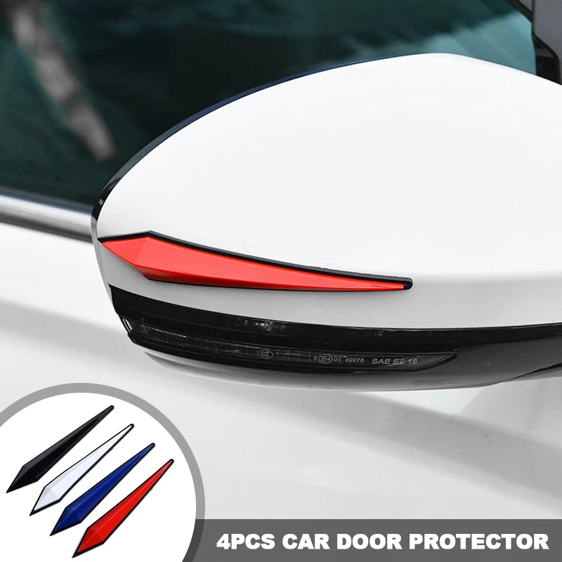 4PCS 3D Sticker Car Door Protector Garage Rubber Wall Guard Bumper Safety Parking Wall Protection Car-styling Car Accessories