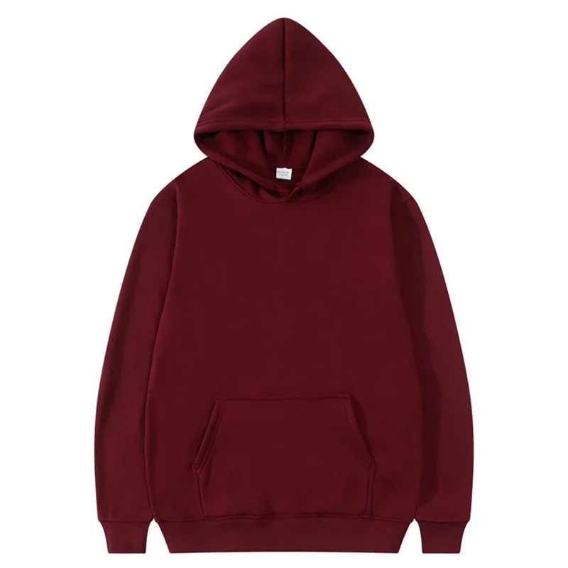 European size men's and women's hoodies, fleece solid color hoodies, multi-color men's and women's hoodies, hooded covers, cedar