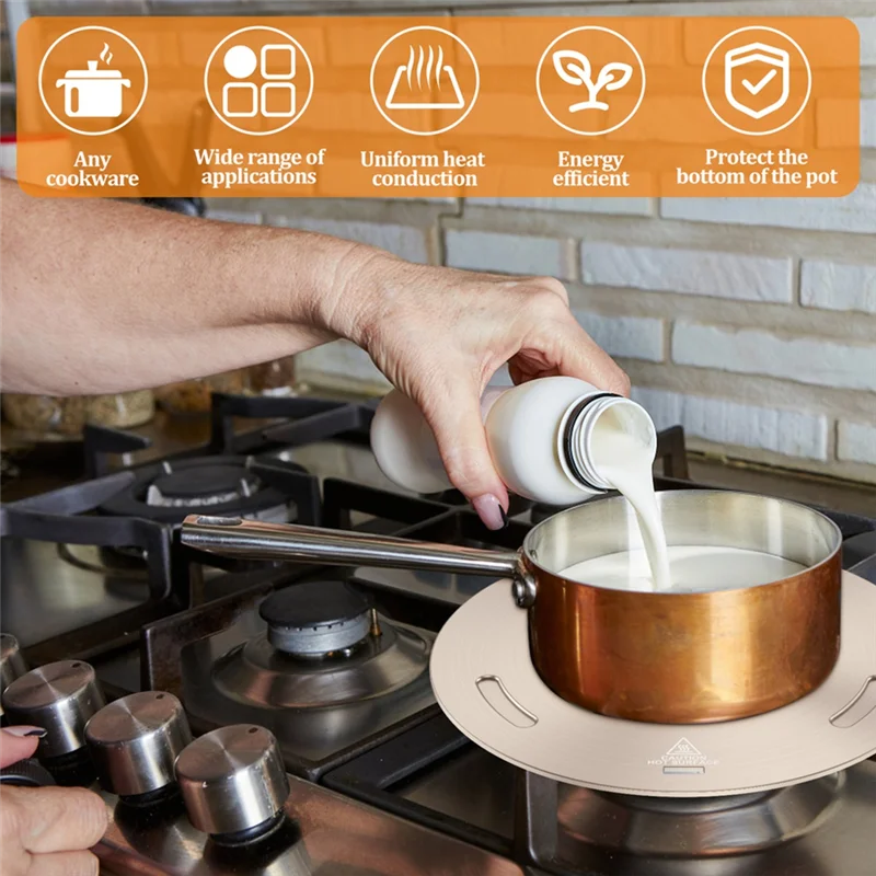 

AS94-Diffuser Heat Conducting Plate, Cooking Kitchen Thickened Non-Slip Stove Gas Heat Conducting Plate