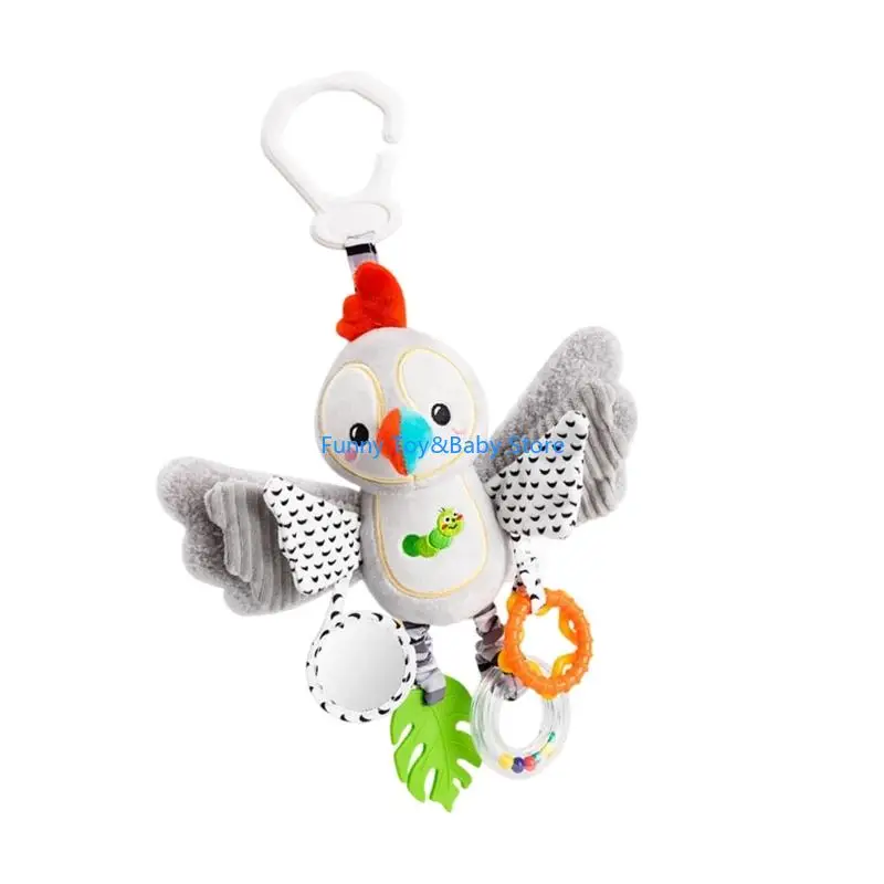 北欧スタイルベビーベッドハンガーぬいぐるみガラガラベビーベッド携帯玩具幼児なだめるようなカーシートエンターテイメント歯が生えるおもちゃ C90B