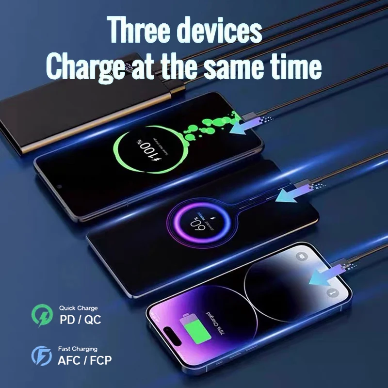 For Xiaomi Original CCC 500000mAh Power Bank External Mobile Phone Backup Battery Powerful Portable Charger Fast Type-C Charging