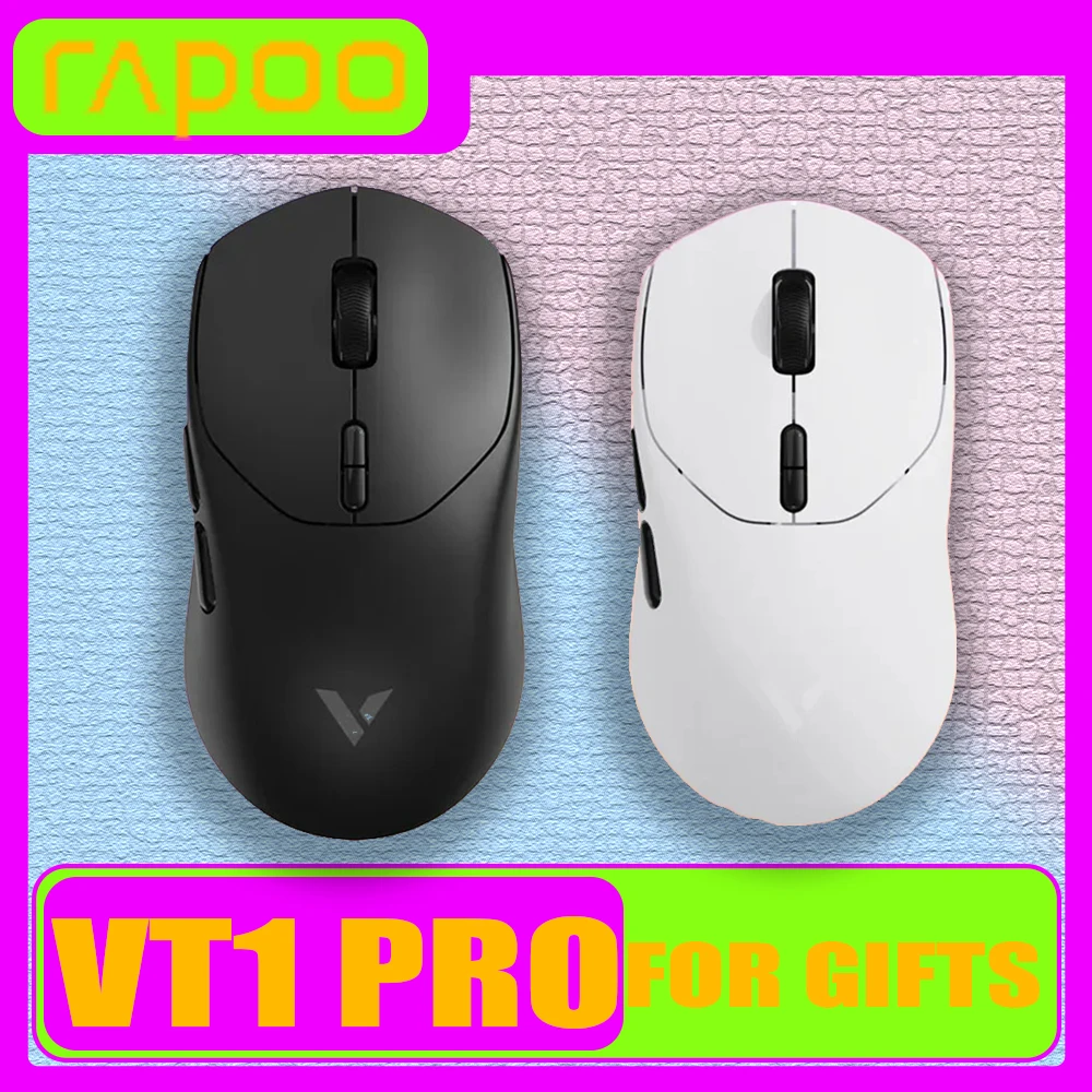 Rapoo Vt1 Pro/Air Max Wireless Mouse Paw3950 8k Return Dual Mode Lightweight Gaming Mosue Custom Ergonomics PC Gamer Accessories