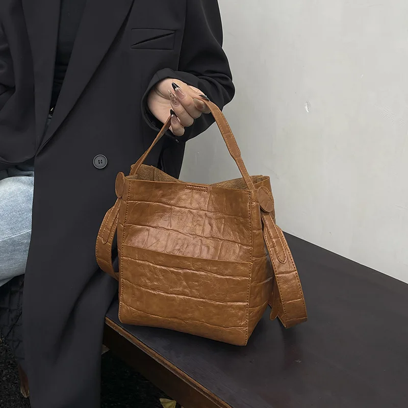 

Женская дорожная сумка большой вместимости 2025 года, многосторонняя сумка через плечо из натуральной кожи, модная сумка для работы, женские сумки