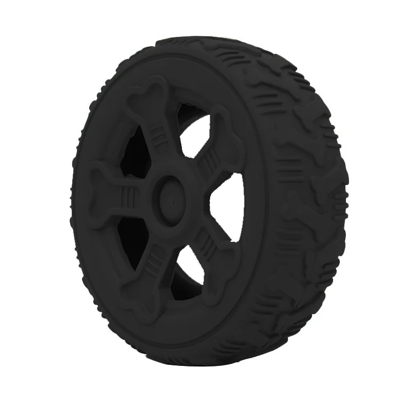 

Durable Dog Toy Chew Ball Rubber Tire with Hidden Treat for Puppy Teething Labrador Border Collie Small Dogs Pet Molar Toy