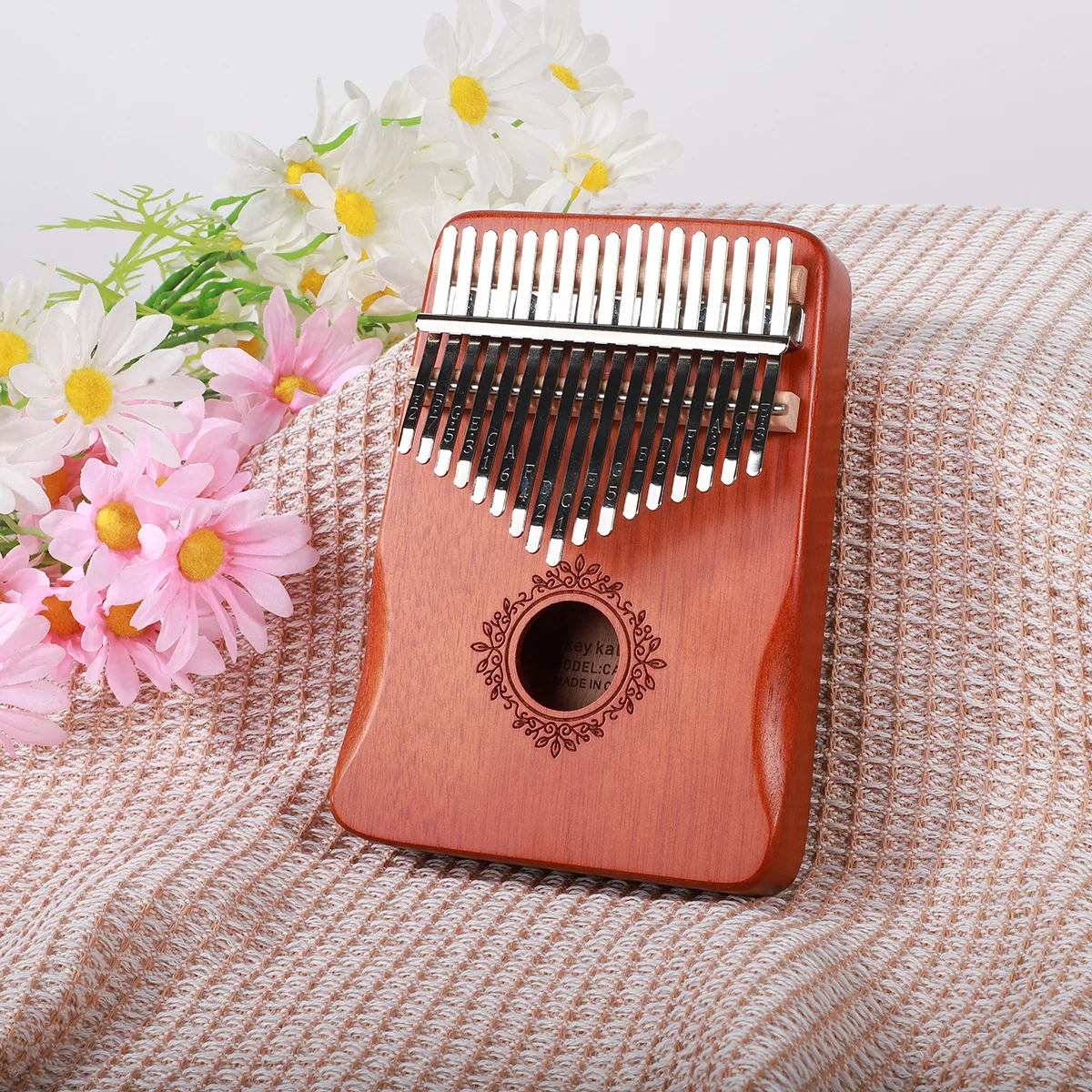 Mahogany Kalimba 21 Key Thumb Piano 17 key Portable Finger Piano for Beginner Mbira Gifts for Adults/Kids