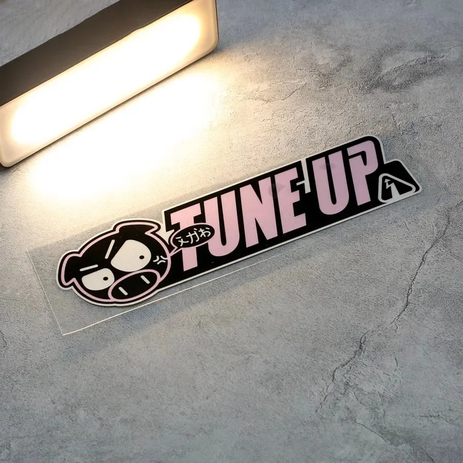 Car Styling Vinyl Stickers for TUNE UP Piggy JDM Sticker Car Rear End Garnish Racing Applique Motocross Fuel Tank Body Decals