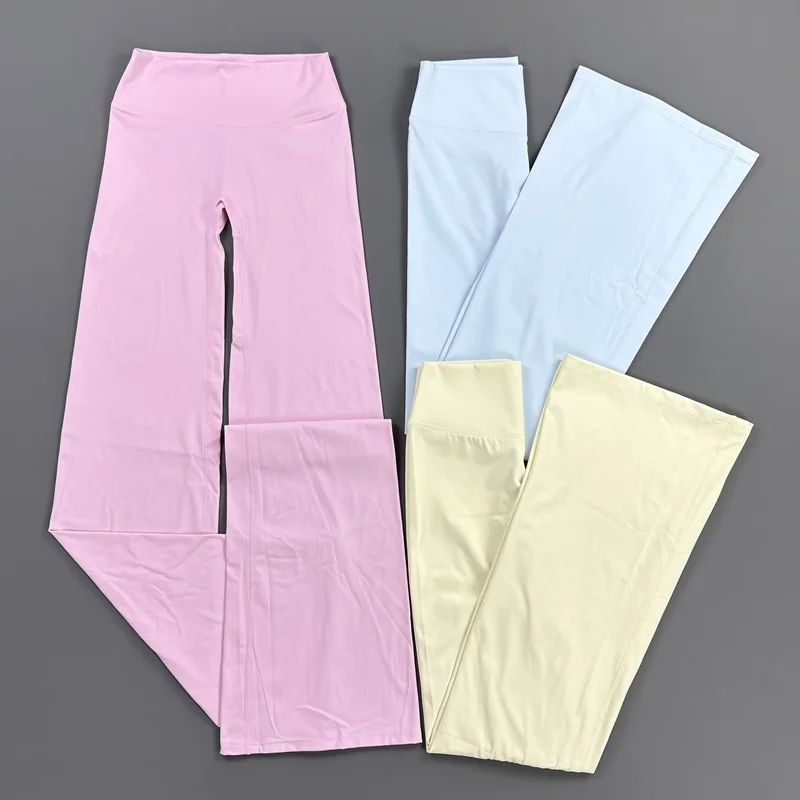 Sports Flared Leggings Women Gym Quick Dry Pants Slim Fitness Wide Leg Trousers Pilates Workout Hip Lift Yoga Bootcut Leggings