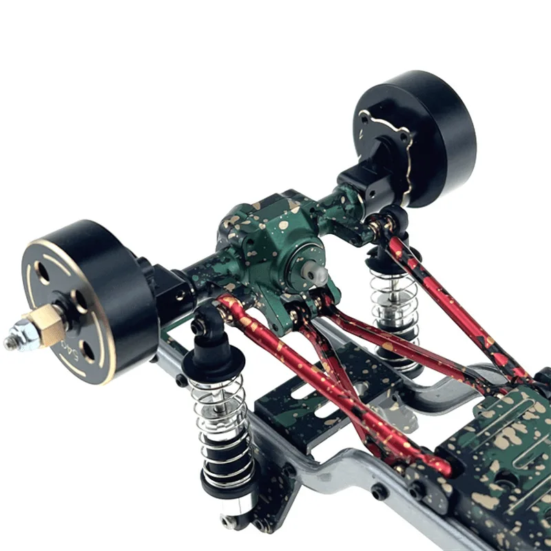 

for Hyper GO MJX 1/18 H18P RC Car Bridge Housing Counterweight Front and Rear Cups C Metal Upgrade Parts