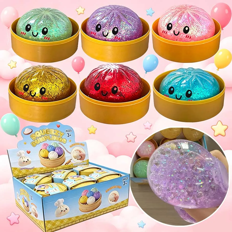 Neue Übergroße Regenbogen-Dumpling-Squishies: Weiche, langsam rückfedernde sensorische Quetschspielzeuge zur Angstlinderung und als Fidget-Stressball für ADHS und Autismus