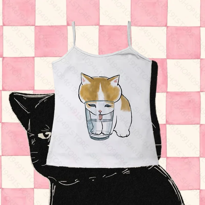 Grunge Clothes Y2k Tops Sexys Women's Tanks & Camis Trashy Y2k 2000s 90s Vintage Clothes Corset Top Women Aesthetic Cuteore Emo