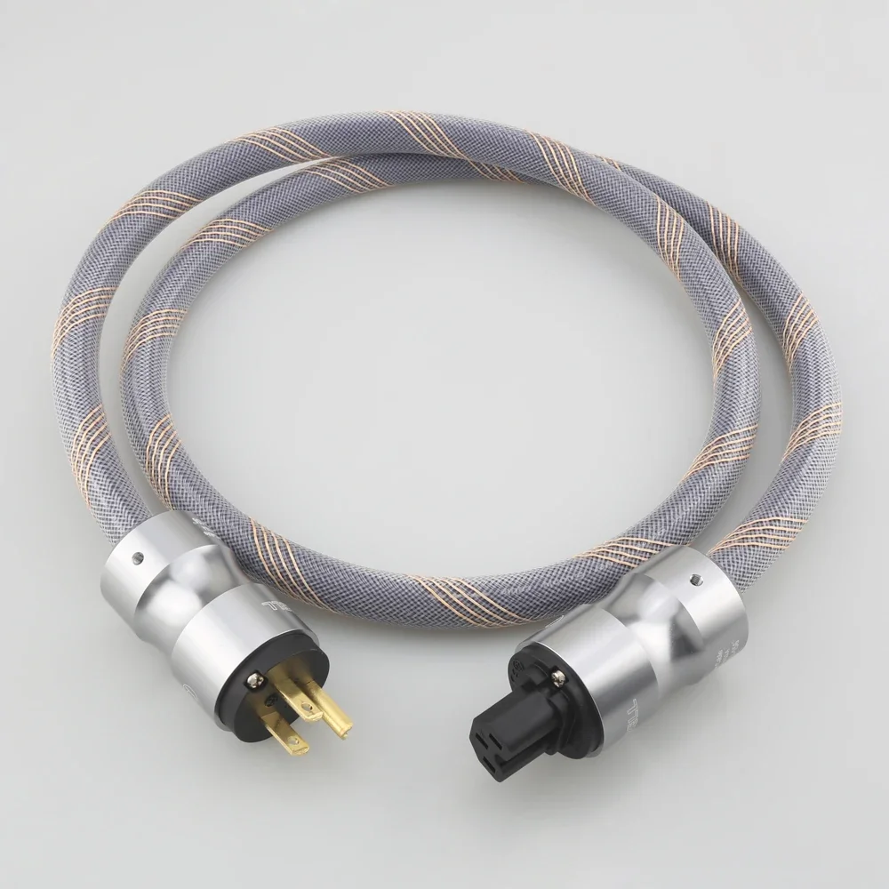 

Krell Audiophile OFC Hi-Fi Audio Power Cable US EU Schuko AC Main Supply Cord