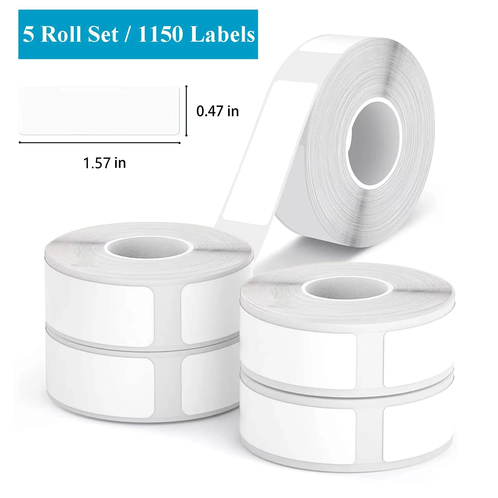 D30 Label Tape White Thermal Labels Compatible with L11/D30/L13 Label Printer Machine Waterproof Label Tape Stickers Replacement