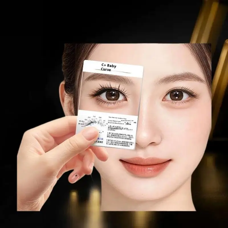 1Pc Falsche Wimpern Probe Karte Anprobieren Wirkung Ausstellung Wimpern Stil Display Board Wimpern Verlängerung Versorgung Gefälschte Wimpern Kosmetische Werkzeug
