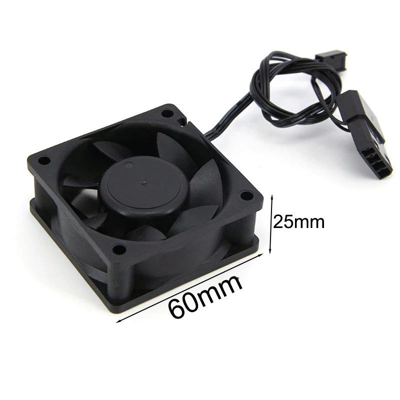 60*60*25 6025 DC 12v big 3pin small 4pin Brushless Computer Cooling Fan 6cm PC Fans For Computer Case GPU CPU Cooler Radiator e1