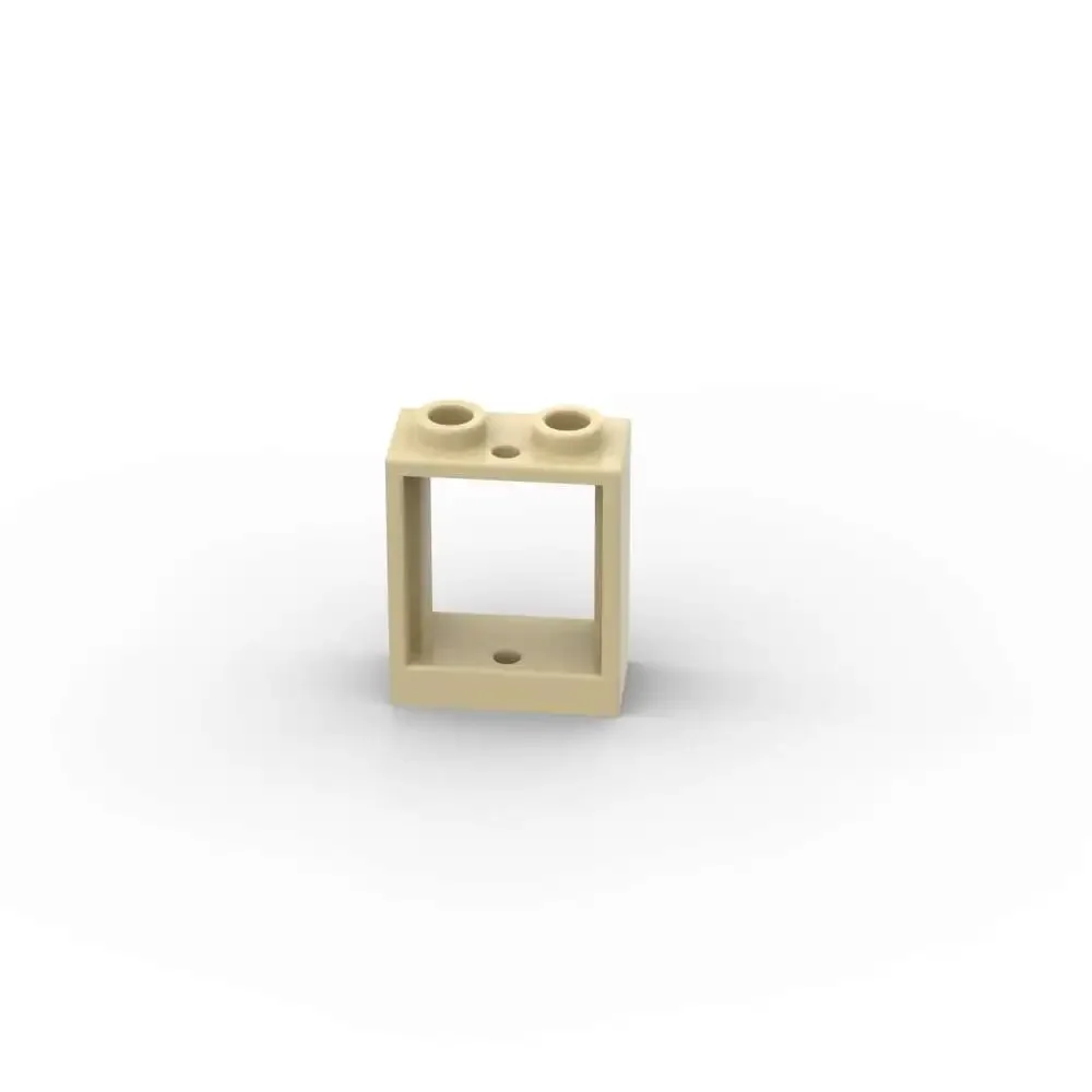 MOC 10 Uds 60592 1x2x2 ventana frontal plana Kit de bloques de construcción casa ladrillos rompecabezas de partículas Idea juguetes niños cumpleaños regalo de Navidad