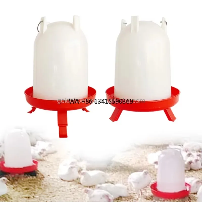 

YYC 4L Chicken Drinker Poultry Water Bucket Poultry Drinker for Chicken Chick Quail with Adjust Legs