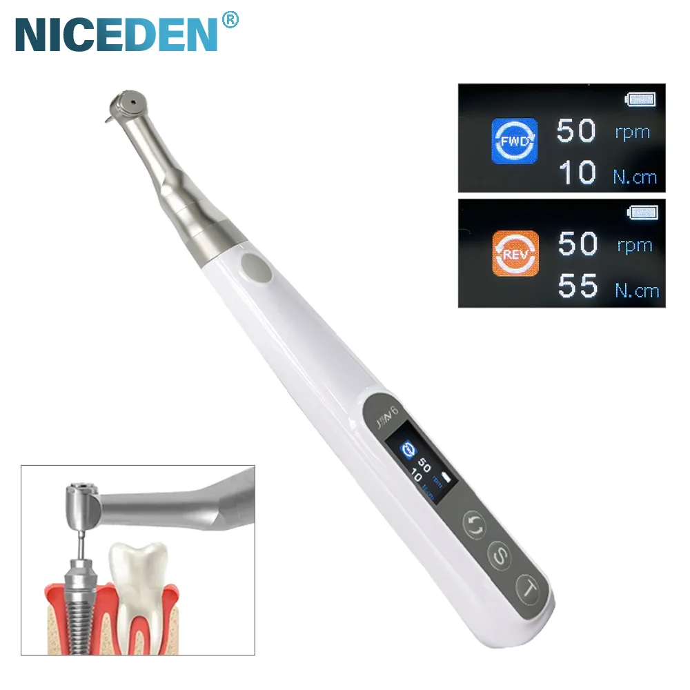 Dental Electric Torque Wrench Tip 360° Steering Cordless Endodontic Implant  Dental Repair Tools Equipment