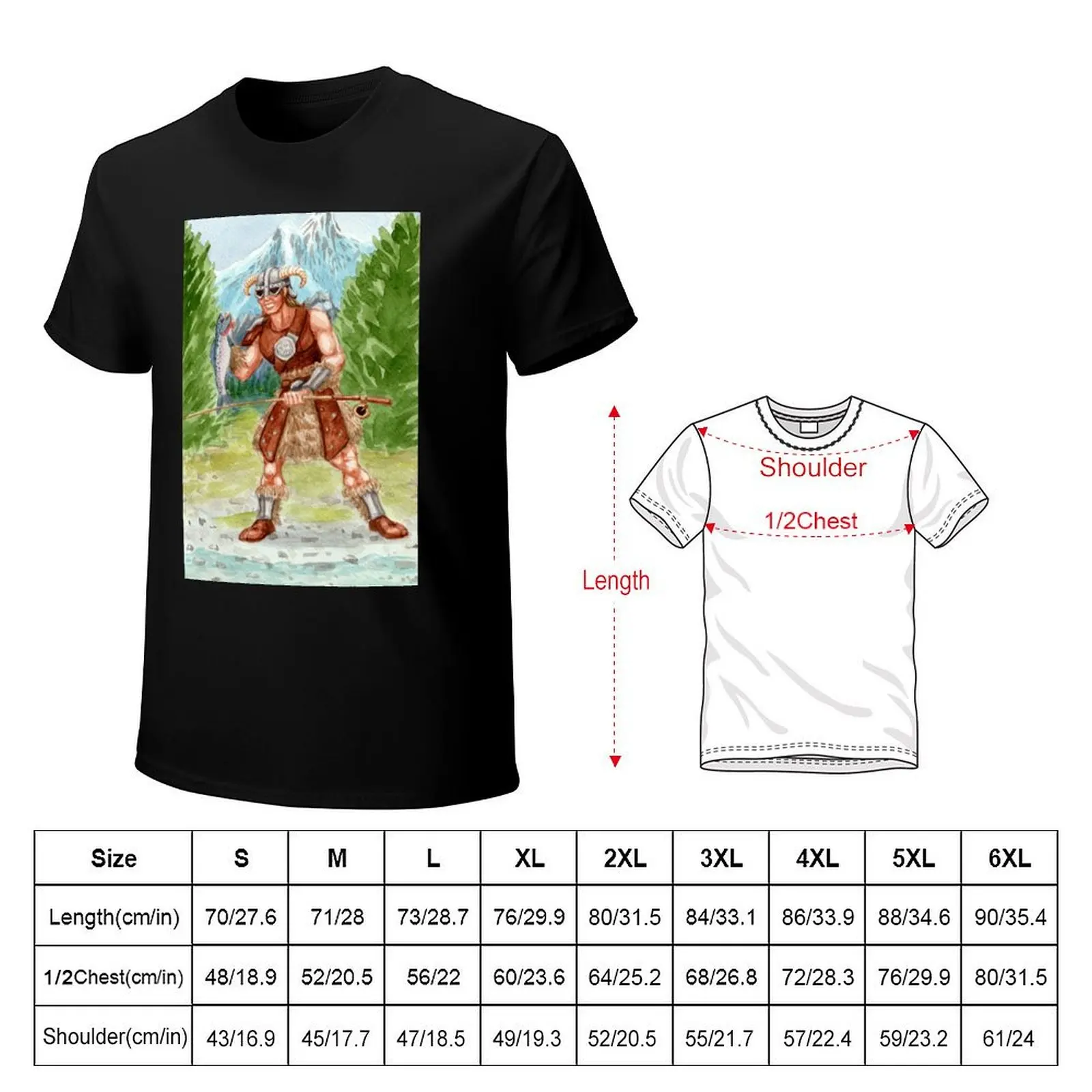 Fly Fishing Dragonborn T-Shirt Stain Resistant Casual Tee