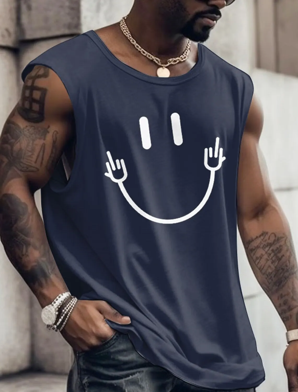 3d Creatieve Retro Print Outdoor T-Shirt Sport Stijl Casual Ademende Ronde Hals Vier Seizoenen Fitness Volwassen Heren Tanktop