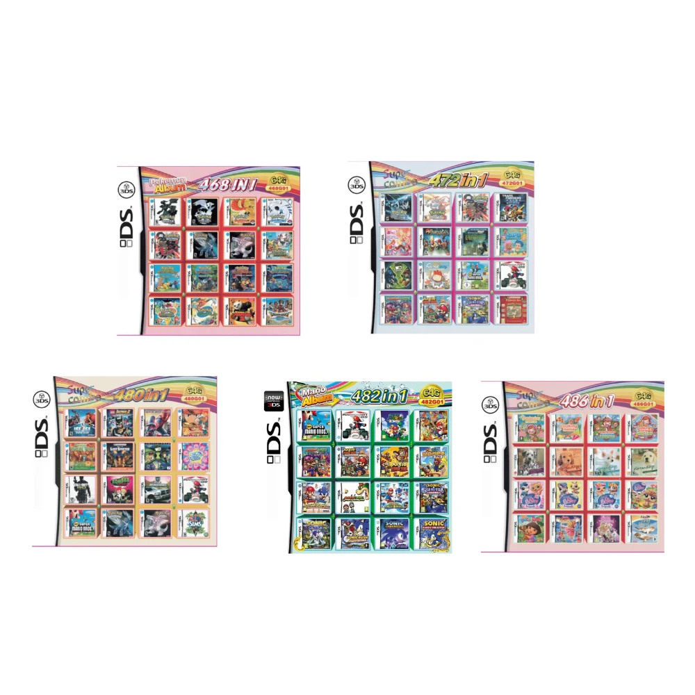 Scheda per videogiochi di alta qualità Multi giochi Compilazione 4300 in1 DS NDS 3DS 3DS NDSL Cartuccia di gioco Lettore portatile (scheda R4)