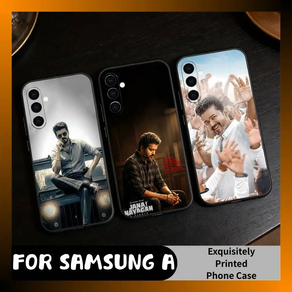 Jana N-Nayagan T-Thalapathy V-Vijay  Phone Case For Samsung Galaxy A73,A72,A71,A70,A52,A51 Others Soft Black Cover