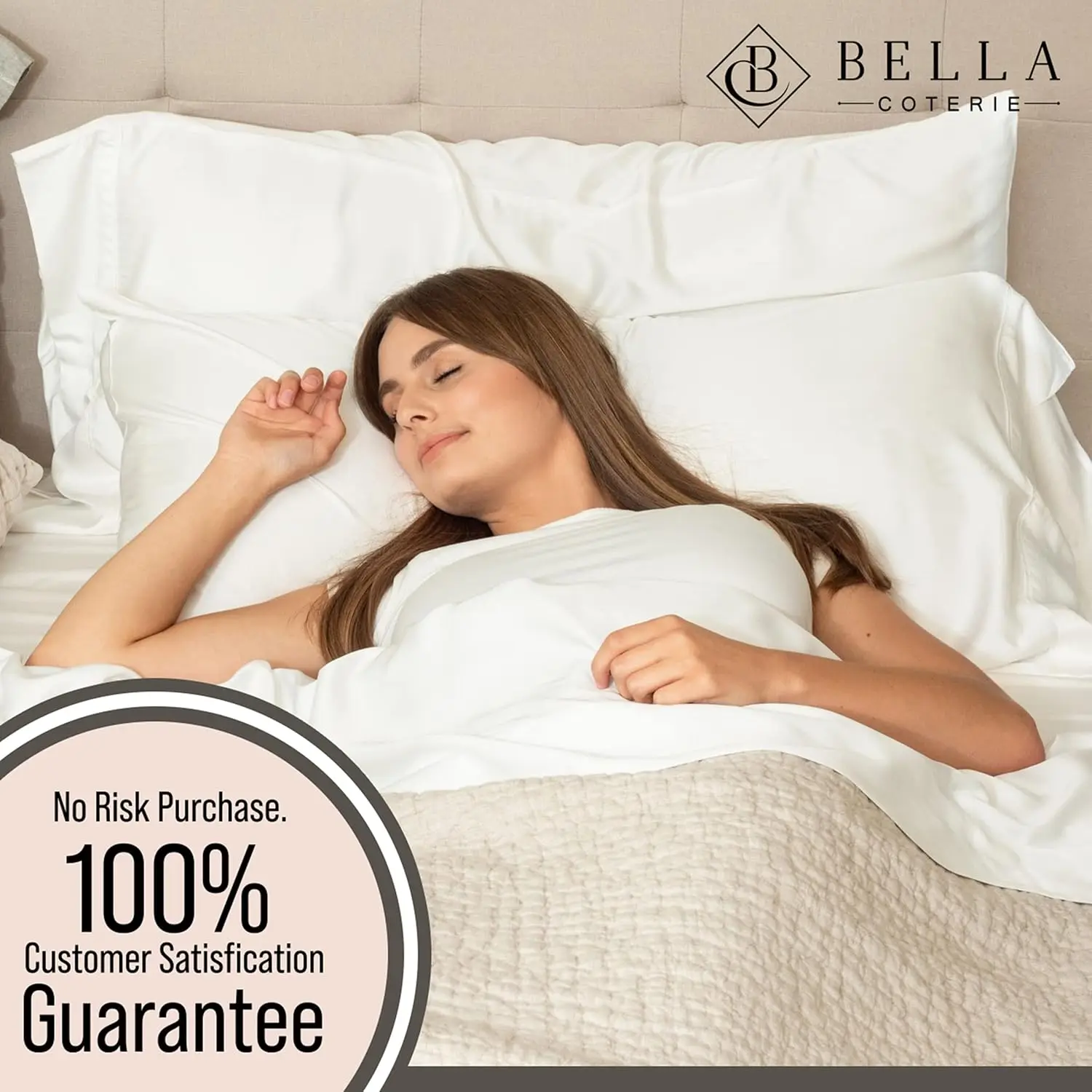 Luxo Rei Bambu Folha Set, Organicamente Crescido, Ultra Soft Cooling para Hot Sleepers, 18 "Viscose bolso profundo